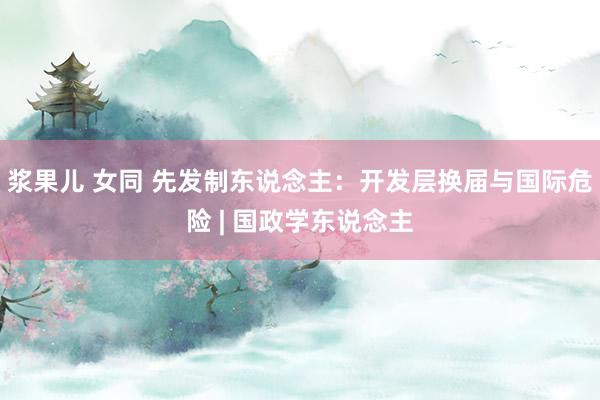 浆果儿 女同 先发制东说念主：开发层换届与国际危险 | 国政学东说念主